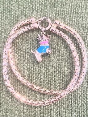 JUICY COUTURE Scottie Dog Stretch Double Mesh Bracelet
